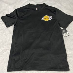 Mens mesh black lakers shirt with tags
